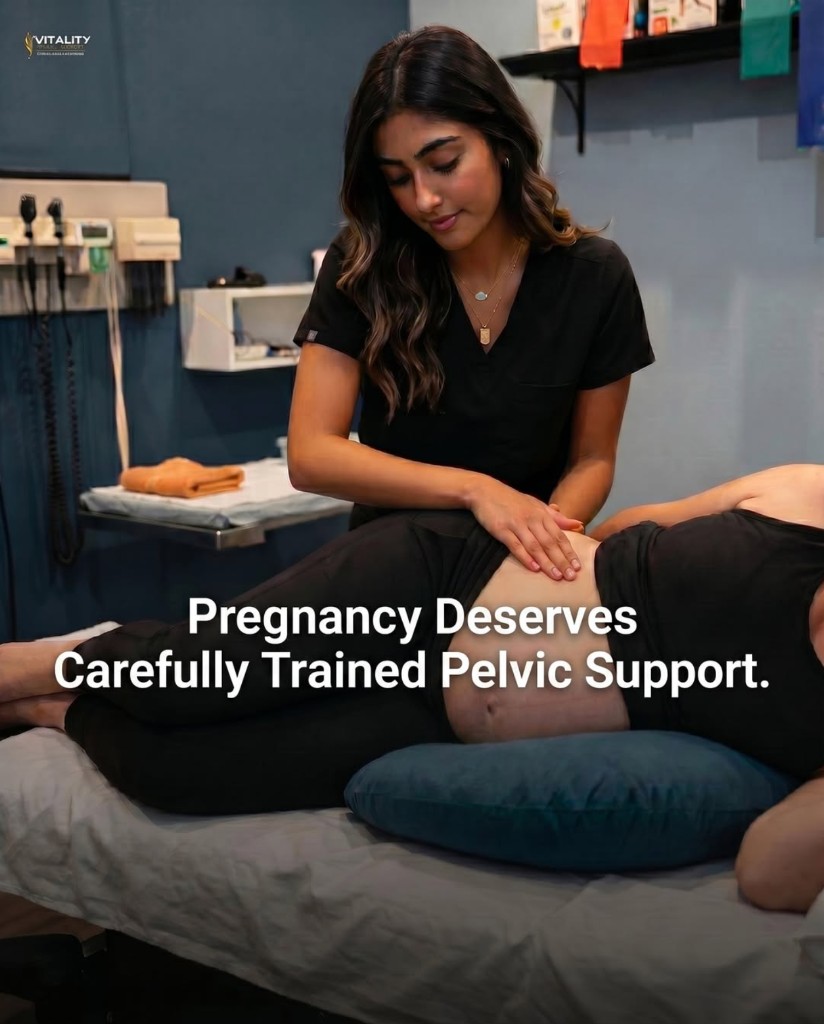 Vitality Health Services post: carefully trained pelvic support during pregnancy